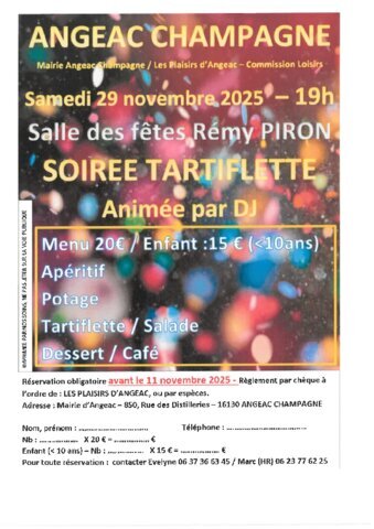 Soirée tartiflette